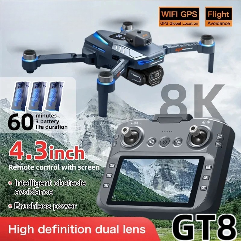 Drone Gps Mount - Original GT8 Drohne 8K Professionelle Doppelkamera