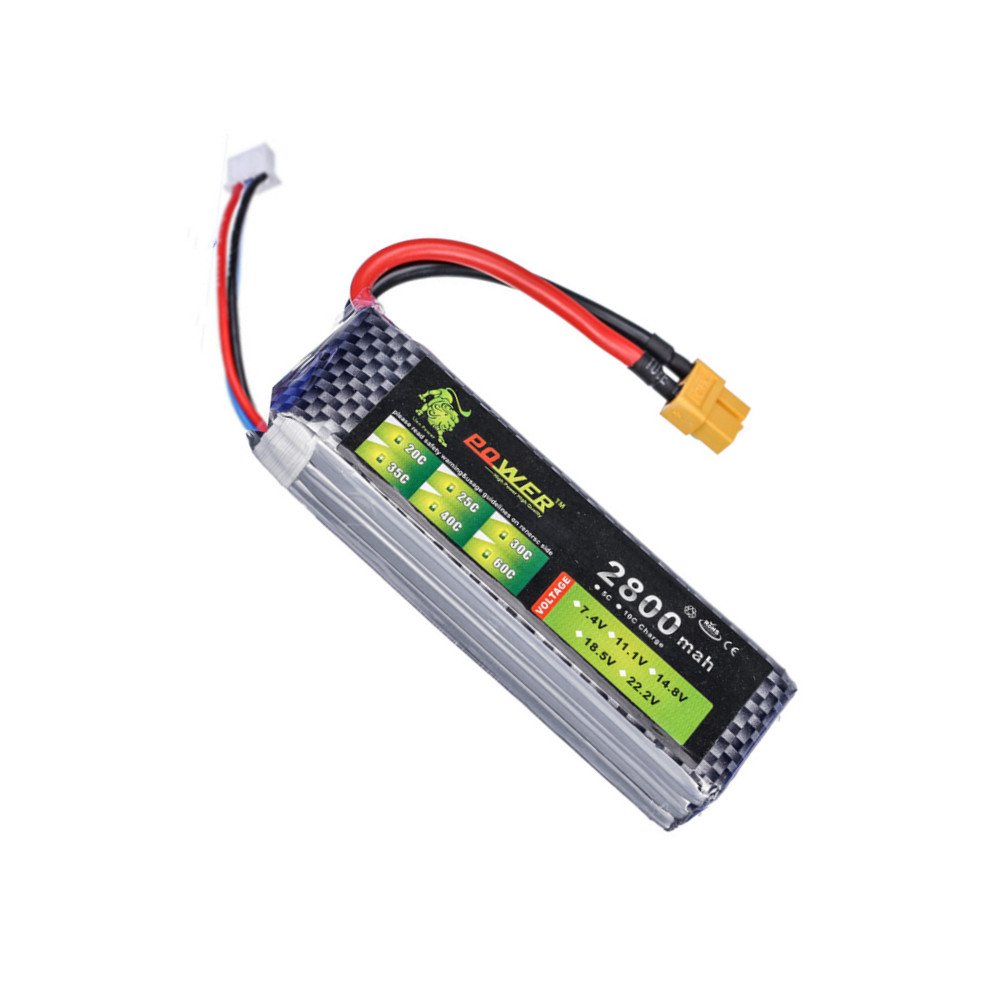 Lipo-Akku 2S 7,4V 2800mAh 40C  – Drone Battery Bewertung und Preis