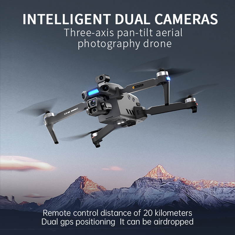 2026 Neue 8K Dual-Kamera-Drohn – Drone Gps Mount Bewertung und Preis