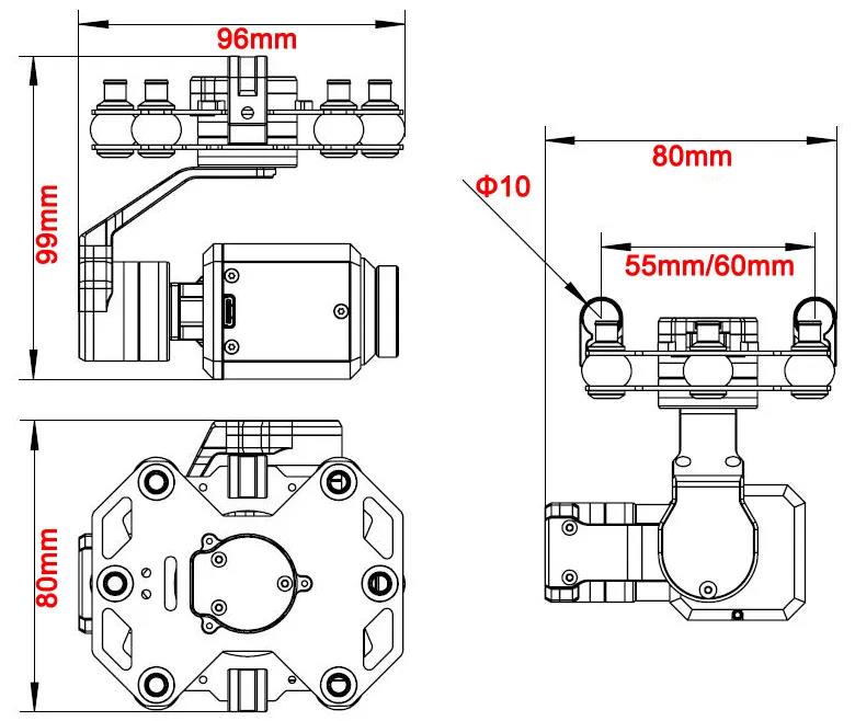 Tarot TL3T20 3-Achsen-Gimbal 6 – Drone Camera Bewertung und Preis